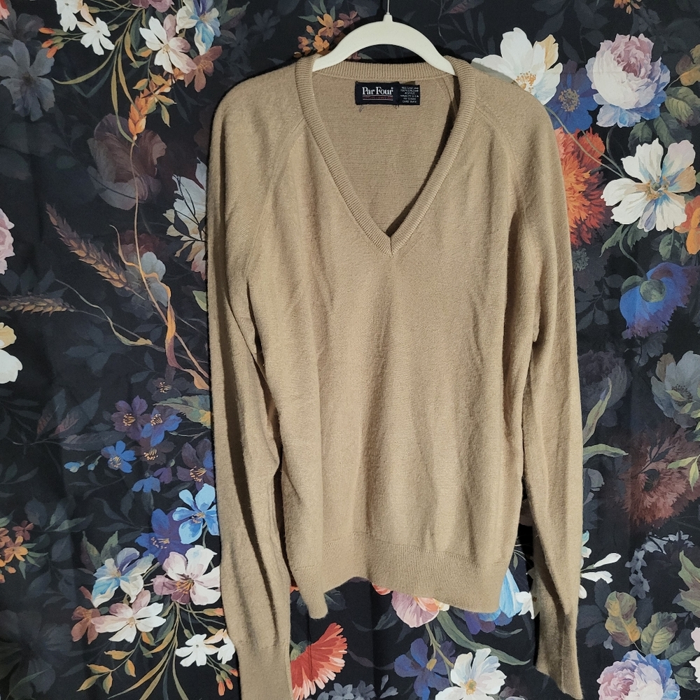 Vintage Par Four V-Neck Golf Sweater